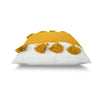 Hand-Woven Yellow & White Boho Moroccan Decorative Throw Pillow 19x19